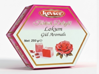 Turkish delight with rose